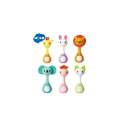 دندانگیر و جغجغه تعادلی وموزیکال حیوانات هولی تویز huile toys مدل 3134