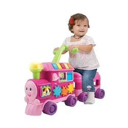 قطار واکر چند کاره صورتی 008030 وین فان Winfun