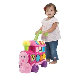 قطار واکر چند کاره صورتی 008030 وین فان Winfun