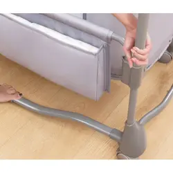 تخت کنار مادر سه کاره 08602 طوسی تیره ماستلا Mastela