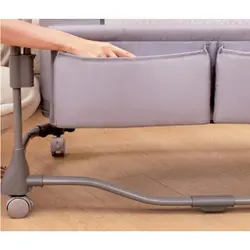 تخت کنار مادر سه کاره 08602 طوسی تیره ماستلا Mastela