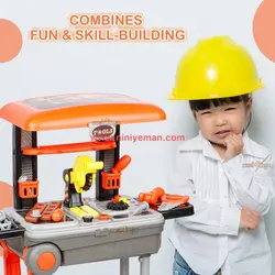 ست میز ابزار چمدانی کودک delux tools set