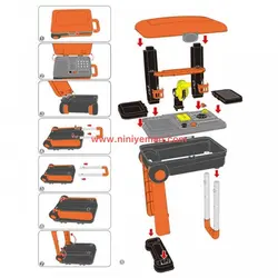 ست میز ابزار چمدانی کودک delux tools set