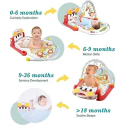 تشک بازی پیانو دار صورتی He-0636 هانگر Huanger