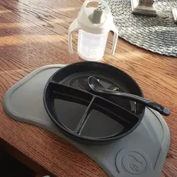 ظرف غذا خوری و صفحه نگهدارنده تویست شیک مشکی TWISTSHAKE