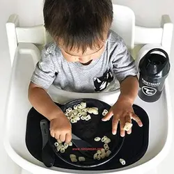 ست قاشق و چنگال آموزشی تویست شیک مشکی Twistshake
