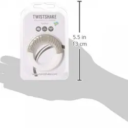 دندانگیر حلقه ای کودک تویست شیک سفید طوسی Twistshake