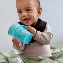 لیوان 360 درجه تویست شیک آبی Twistshake