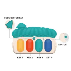 تشک بازی طرح پیانو سبز He-0629 هانگر Huanger