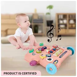 واکر کودک موزیکال طرح ماشین صورتی Ibi