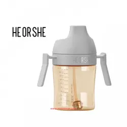 لیوان آبمیوه خوری 300 میل طوسی هی اور شی He or She