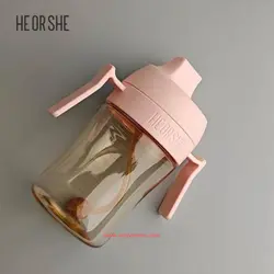 لیوان آبمیوه خوری 300 میل صورتی هی اور شی He or She