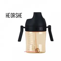 لیوان آبمیوه خوری 300 میل مشکی هی اور شی He or She