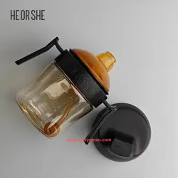 لیوان آبمیوه خوری نی دار 210 میل مشکی هی اور شی He or She