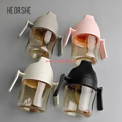 لیوان آبمیوه خوری نی دار 210 میل مشکی هی اور شی He or She