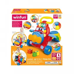 واکر چهار چرخ موزیکال طرح هواپیما 00875 وین فان WINFUN