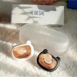 پستانك مخصوص روز و شب 2 عددی قابدار Heorshe