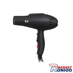سشوار حرفه ای سالنی x6 قدرت 2800 وات - رونیو مارکت