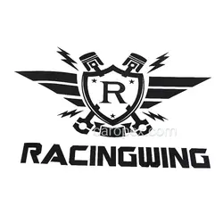 استیکر برچسب شیشه خودرو طرح RACING WING