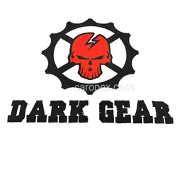 استیکر برچسب شیشه خودرو طرح DARK GEAR