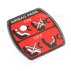 استیکر برچسب AIRBAG PASS صندلی کودک