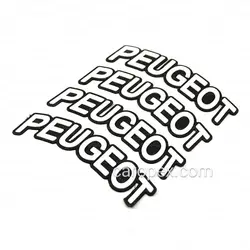 استیکر برچسب لاستیک PEUGEOT بسته 4 عددی