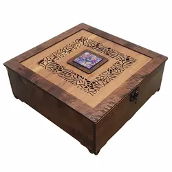 جعبه پذیرایی 8 خانه با کاشی کوچک کد 072