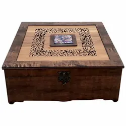 جعبه پذیرایی 8 خانه با کاشی کوچک کد 072