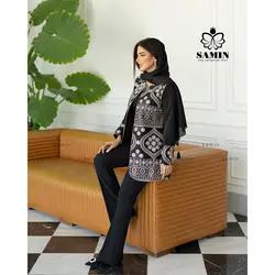 مانتو کت خرج کار دار مدل پرتو