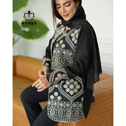 مانتو کت خرج کار دار مدل پرتو