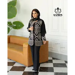 مانتو کت خرج کار دار مدل پرتو