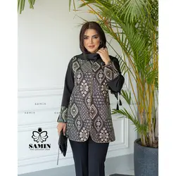 مانتو کت خرج کار دار مدل پرتو