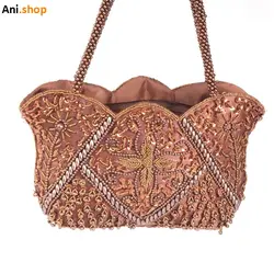 کیف دستدوز منجوق باف