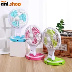 پنکه شارژی مدل  HT-5580 رنگ آبی