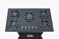 اجاق گاز صفحه ای جانا مدل شیشه ای