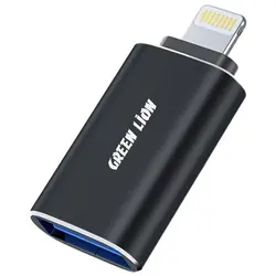 مبدل OTG لایتنینگ به USB 3.0 برند گرین Green Lion