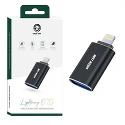 مبدل OTG لایتنینگ به USB 3.0 برند گرین Green Lion