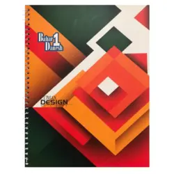 دفتر50 برگ دوخط سیمی جلدگلاسه کلاسیک بهار دانش12جلدی