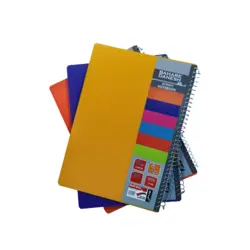 دفتر 80 برگ سیمی جلد طلقی بهار دانش 6جلدی