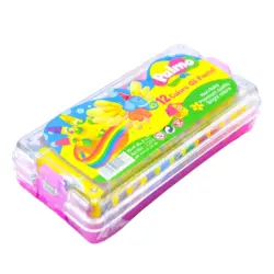 پاستل 12 رنگ کیفی جعبه طلقی پالمو 12 بسته