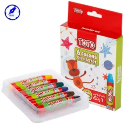 پاستل 6 رنگ مقوایی توتو
