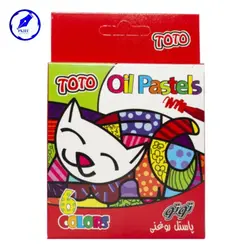 پاستل 6 رنگ مقوایی توتو