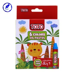 پاستل 6 رنگ مقوایی توتو