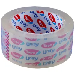 چسب نواری کریستال پهن شیشه ای 45 میکرون Unity90 یارد 6 حلقه