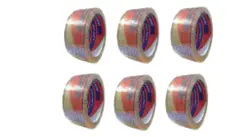 چسب نواری کریستال پهن ایران چسب 90 یارد (6 حلقه)