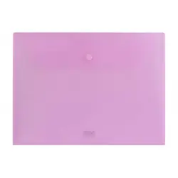 پوشه دکمه دار آ4 شفاف پاپکو 105-A4T بسته 10 عددی