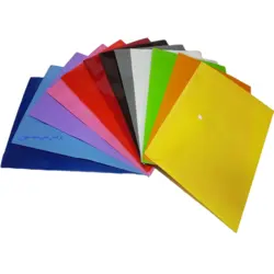 پوشه دکمه دار آ4 150 میکرون رنگ جور بسته 1000 جلدی