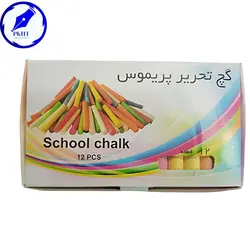 گچ تحریر رنگی پریموس بسته 12 عددی