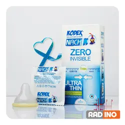 کاندوم فوق العاده نازک کدکس مدل Kodex Zero Invisible - رادینو پلاس