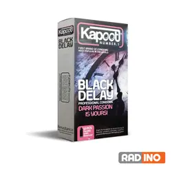 کاندوم بلک دیلی کاپوت مدل Kapoot Black Delay - رادینو پلاس